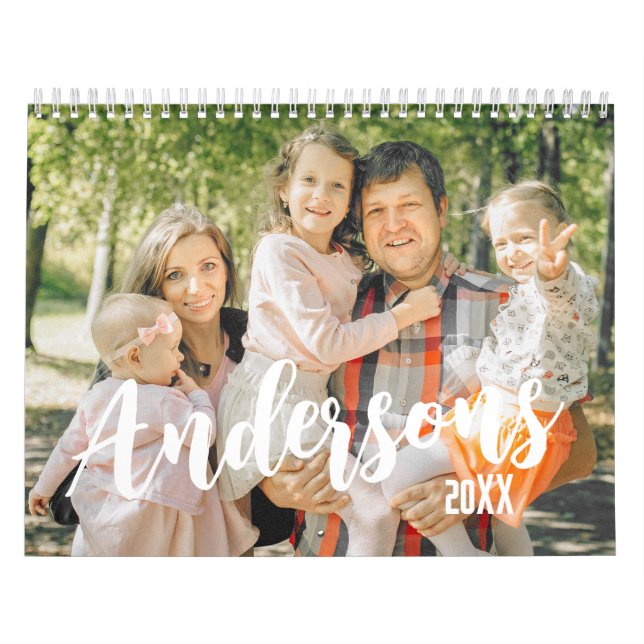 Hip Family Photo Calendars, Personalized Custom Calendar (Cover)