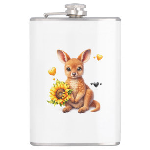 Hip Flask Kangar Cute Design