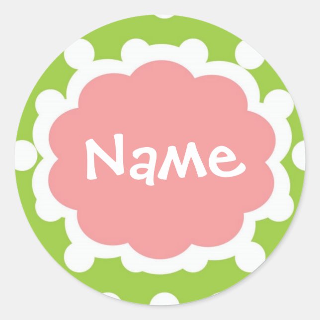 Hip Girl Customizalbe Name Sticker (Front)