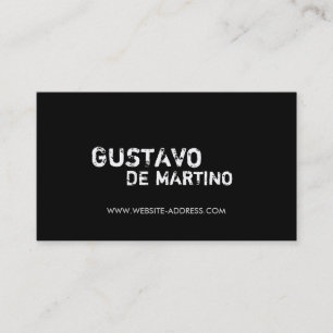 HIP GRUNGY BLACK Business Card