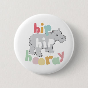 Hip Hip Hooray 2 Inch Round Button