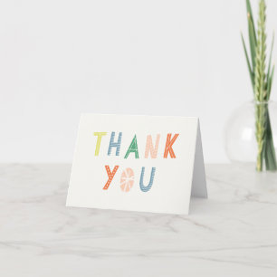 Hip Hip Hooray Carte de remerciements - Cobalt