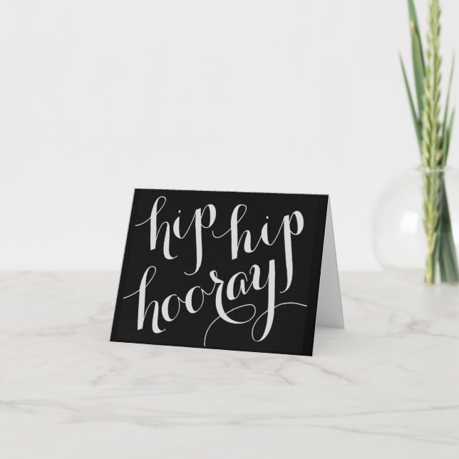 HIP HIP HOORAY HAPPY FOR YOU CARD (Front)