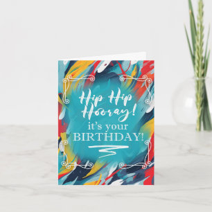 Hip Hip Hooray It's Your Birthday Note Card