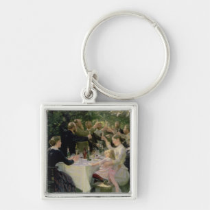 Hip Hip Hurrah! Artists' Party at Skagen, 1888 Keychain