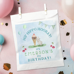 Hip Hippo Hooray Birthday Party  Favour Bag
