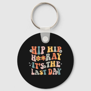 Hip Hooray It's The Last Day Of School Groovy Stud Keychain
