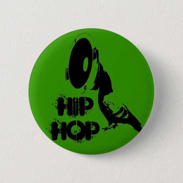 hip hop 2 inch round button (Front)
