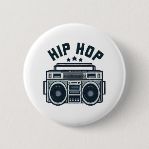 Hip hop 2 inch round button