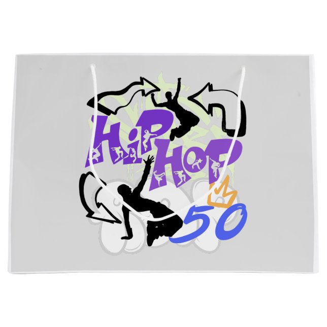 Hip Hop 50.w Large Gift Bag (Front)