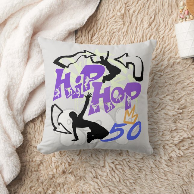 Hip Hop 50.w Throw Pillow (Blanket)