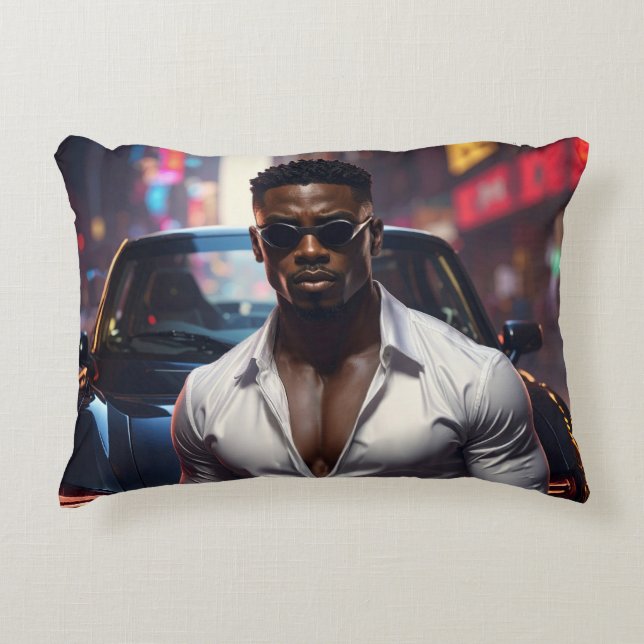Hip Hop - American Rap Star -  Accent Pillow (Front)