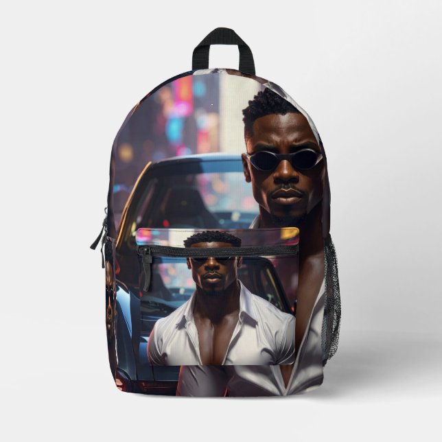 Hip Hop - American Rap Star -  Printed Backpack (Front)