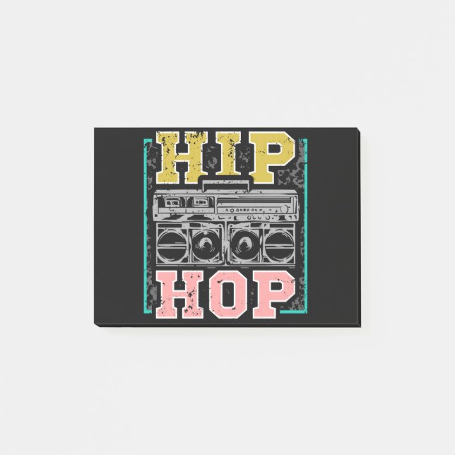 Hip Hop Artists Cassettes Old School Rap Post-it Notes (Front)