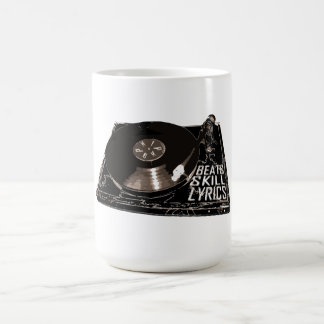 HIP HOP BEATS SKILL LYRICS RECORD PLAYER COFFEE MUG