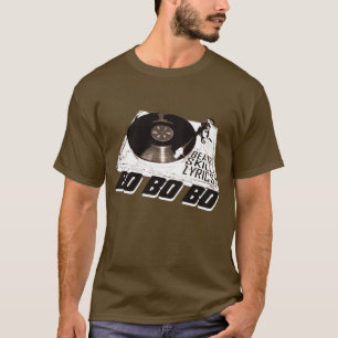 HIP HOP BEATS SKILL LYRICS RECORD PLAYER T-Shirt