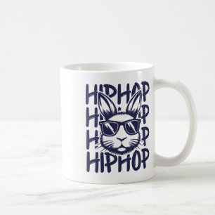 Hip Hop Bunny Sungles Easter For Kids Boys Men  Coffee Mug