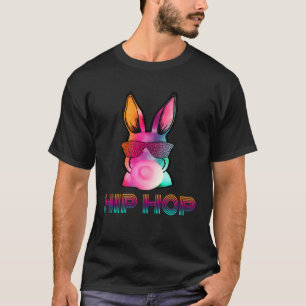 Hip Hop Bunny With Sunglasses Cute Easter Rabbit T-Shirt