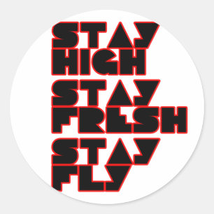 HIP HOP CLASSIC ROUND STICKER