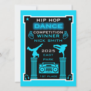 Hip Hop Dance Competition Card