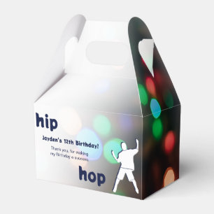 Hip Hop Dance Party 12th Birthday Favor Box