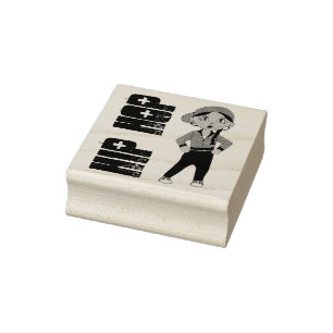 HIP HOP Dancer Girl Breakdancing Freestyle Dance Rubber Stamp