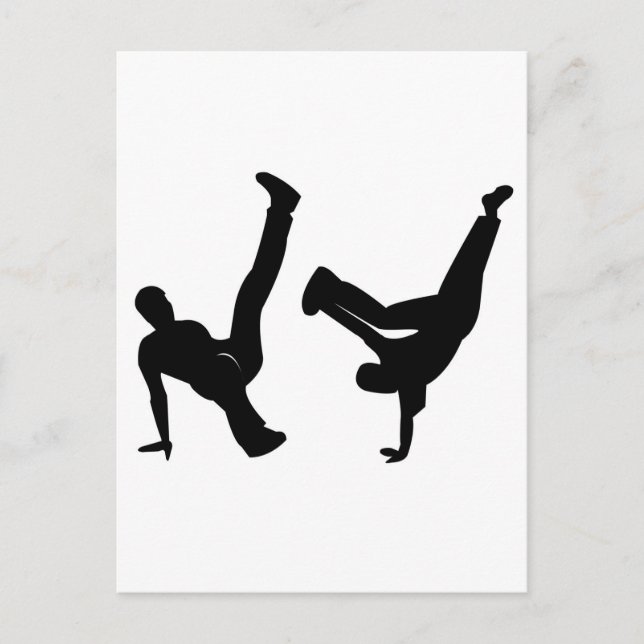hip hop dancer postcard (Front)