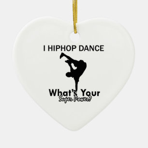 Hip Hop dancing designs Ceramic Ornament