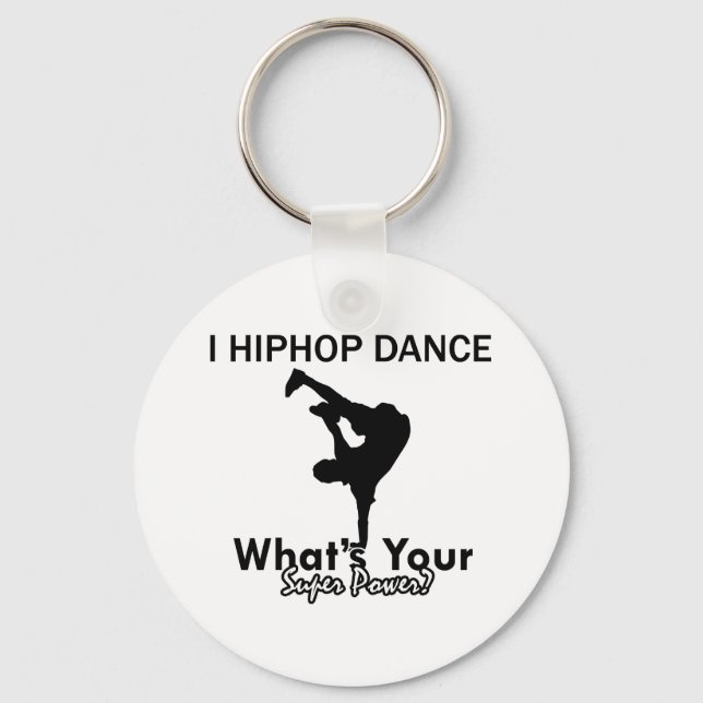 Hip Hop dancing designs Keychain (Front)