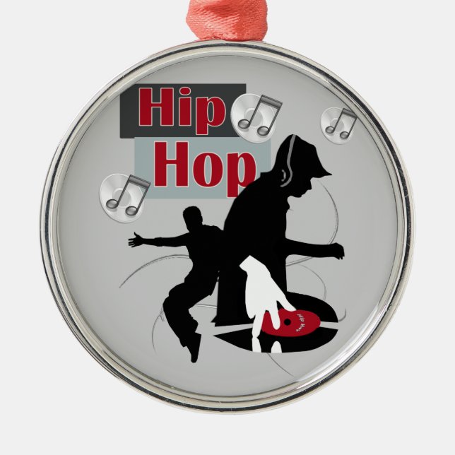 Hip Hop Dancing With DJ Ornament (Front)