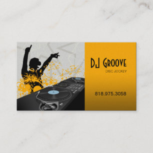 Hip Hop DeeJay Disc Jockey - Music Business Card