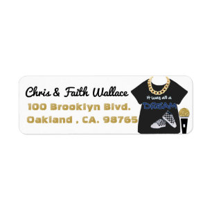 Hip hop des années 90 Baby Boy Gold Chain & Baske