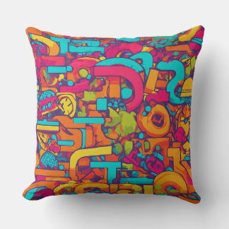 Hip hop design throw pillow