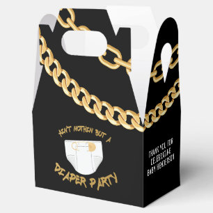Hip Hop Diaper Party Thank You Favor Box