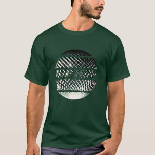 Hip hop disco ball in platinum silver gift T-Shirt