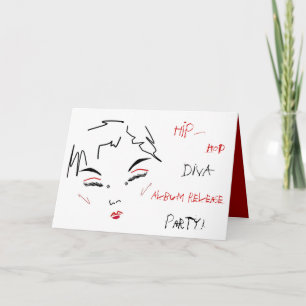 Hip-Hop Diva Album Release Party Invitation