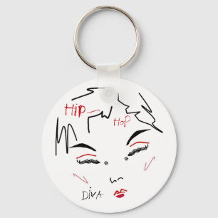 Hip-Hop Diva Keychain