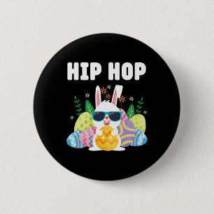 Hip Hop Easter Bunny Happy Easter Day Women 2 Inch Round Button