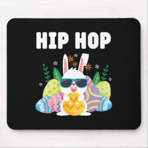 Hip Hop Easter Bunny Happy Easter Day Women Mouse Pad
