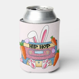 Hip-Hop Easter Bunny Mixtape – Retro Cassette Can Cooler