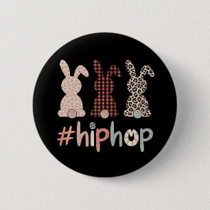 Hip Hop Easter Bunny Spring Cute 2 Inch Round Button