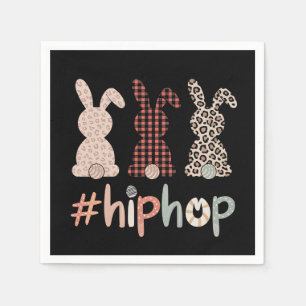 Hip Hop Easter Bunny Spring Cute Napkin