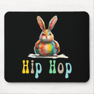 Hip Hop Easter Funny Easter Bunny T Shirt Mouse Pad