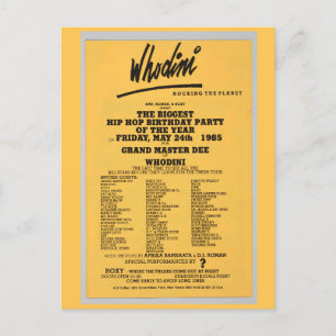 Hip Hop Flier Postcard