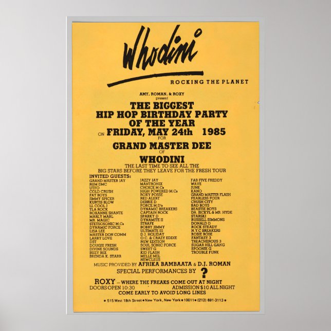 Hip Hop Flier Poster (Front)