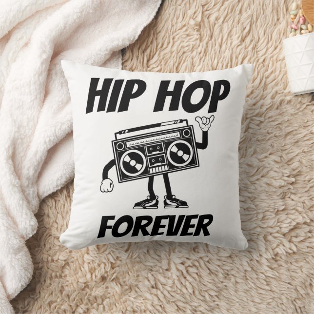 Hip Hop Forever Throw Pillow (Blanket)