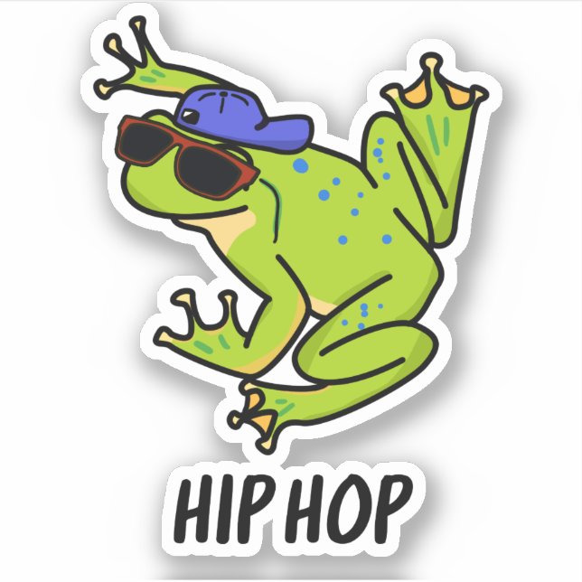 Hip Hop Funny Hopping Frog Pun (Front)