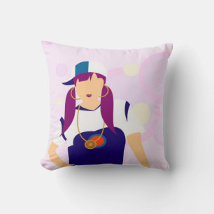 Hip Hop Girl Pillow