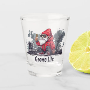 Hip Hop Gnome Illustration - Gnome Life Shot Glass