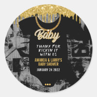 Hip Hop Gold Chain Baby Shower 